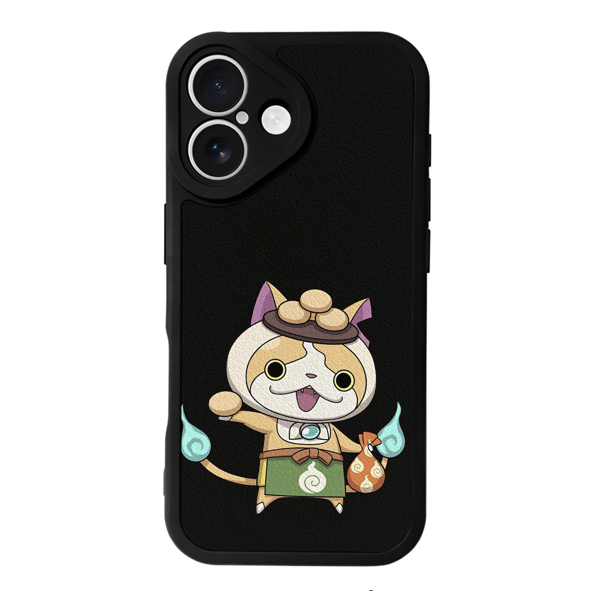 （画像用） 妖怪ウォッチ Yo-kai Watch 【iPhone 16シリーズ対応】シリコンスマホケース（レザー調） 材質：シリコン